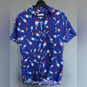 Men's Fun Short Sleeve Party Shirt, S